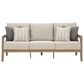Ashley Hallow Creek Patio Sofa in Beige, , large