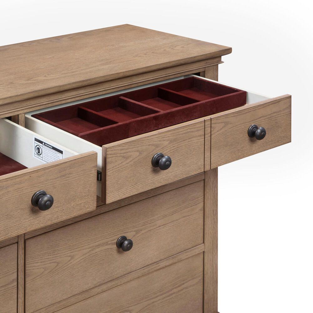Riva Ridge Oxford 8-Drawer Chesser in Tan, , large
