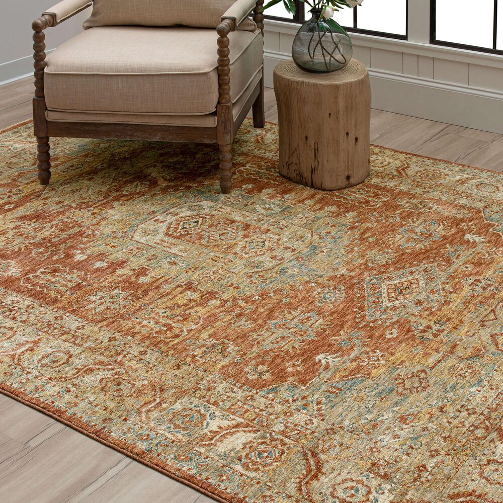 Karastan Marash Palu 10&#39; x 14&#39; Rust Area Rug, , large