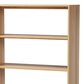 Baxton Studio Faulkner 2-Door Bookcase in Beige and Natural Brown, , large