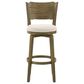 Armen Living Winsley Swivel Bar Height Stool in Putty Brown, , large