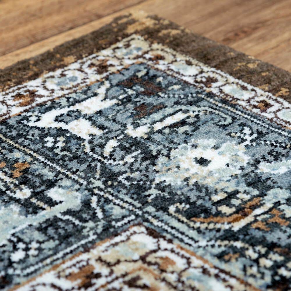 RIZZY Elite 2&#39;6&quot; x 8&#39; Brown and Denim Runner, , large