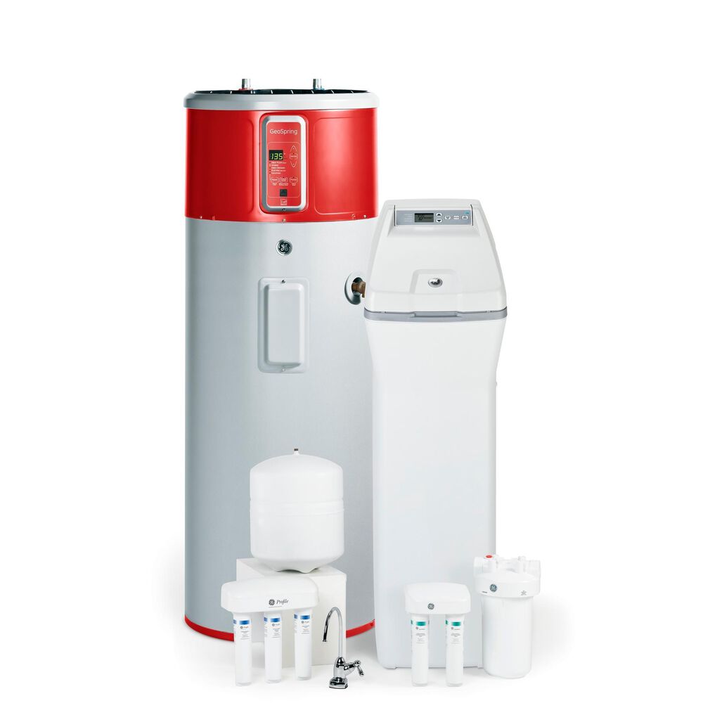 GE Appliances 40,000 Grain Water Softener in White, , large