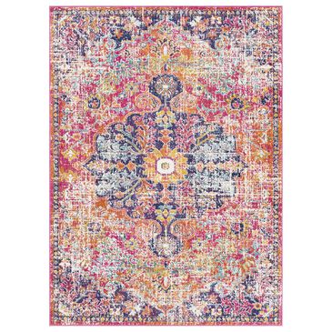 Surya Harput HAP-1062 2" x 3" White, Saffron and Teal Area Rug, , large