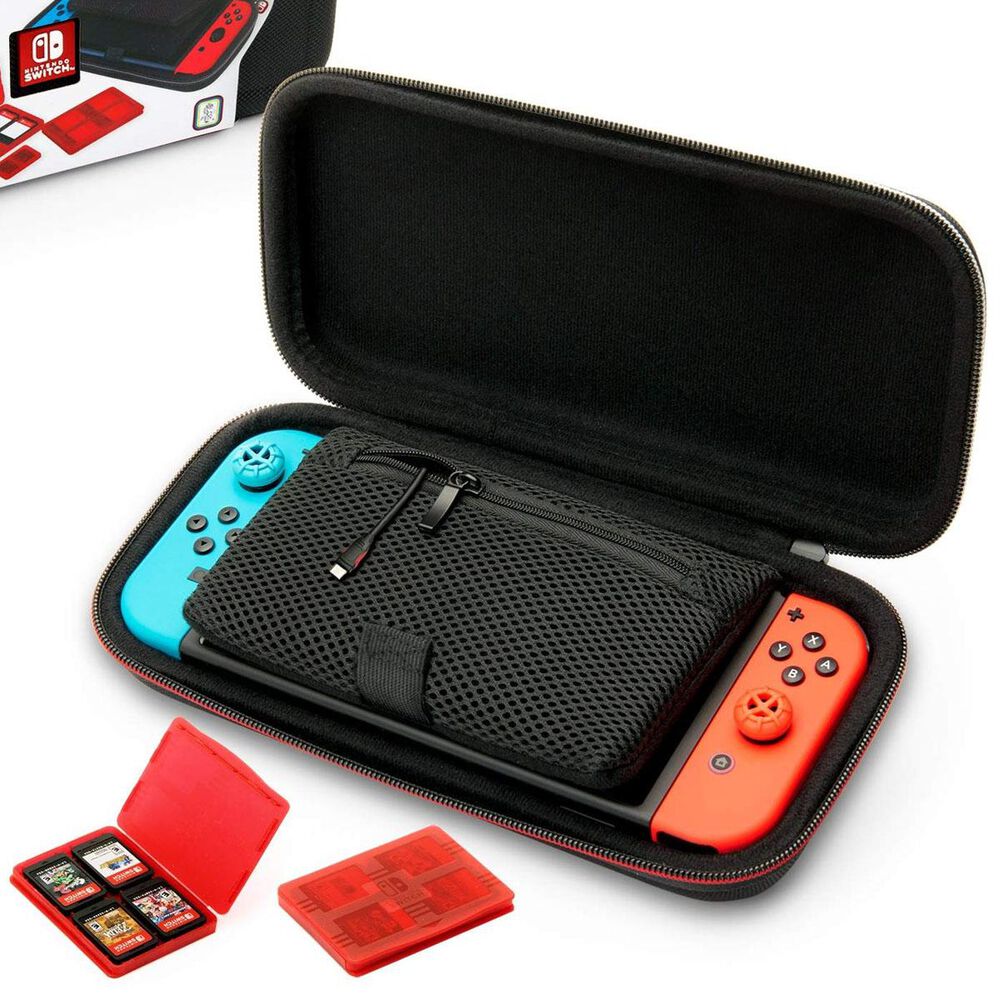 Nintendo Switch Game Deluxe Travel Case in Black, , large