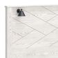 Ashley Gerridan King Panel Bed in White Gray, , large