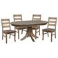 Trailway LLC Happiness 5-Piece Dining Set with Ladder Back Chairs in Overtime, , large