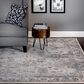 Central Oriental Clearwater Marcella 8" x 10" Grey and Blue Area Rug, , large