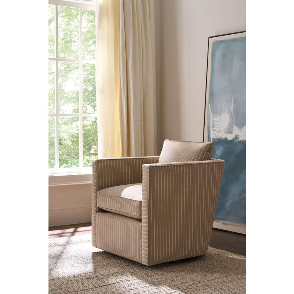 Rowe Furniture Rothko Swivel Chair in Putty, , large
