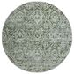Radici USA Livigno Damask 5"3" Round Green Area Rug, , large