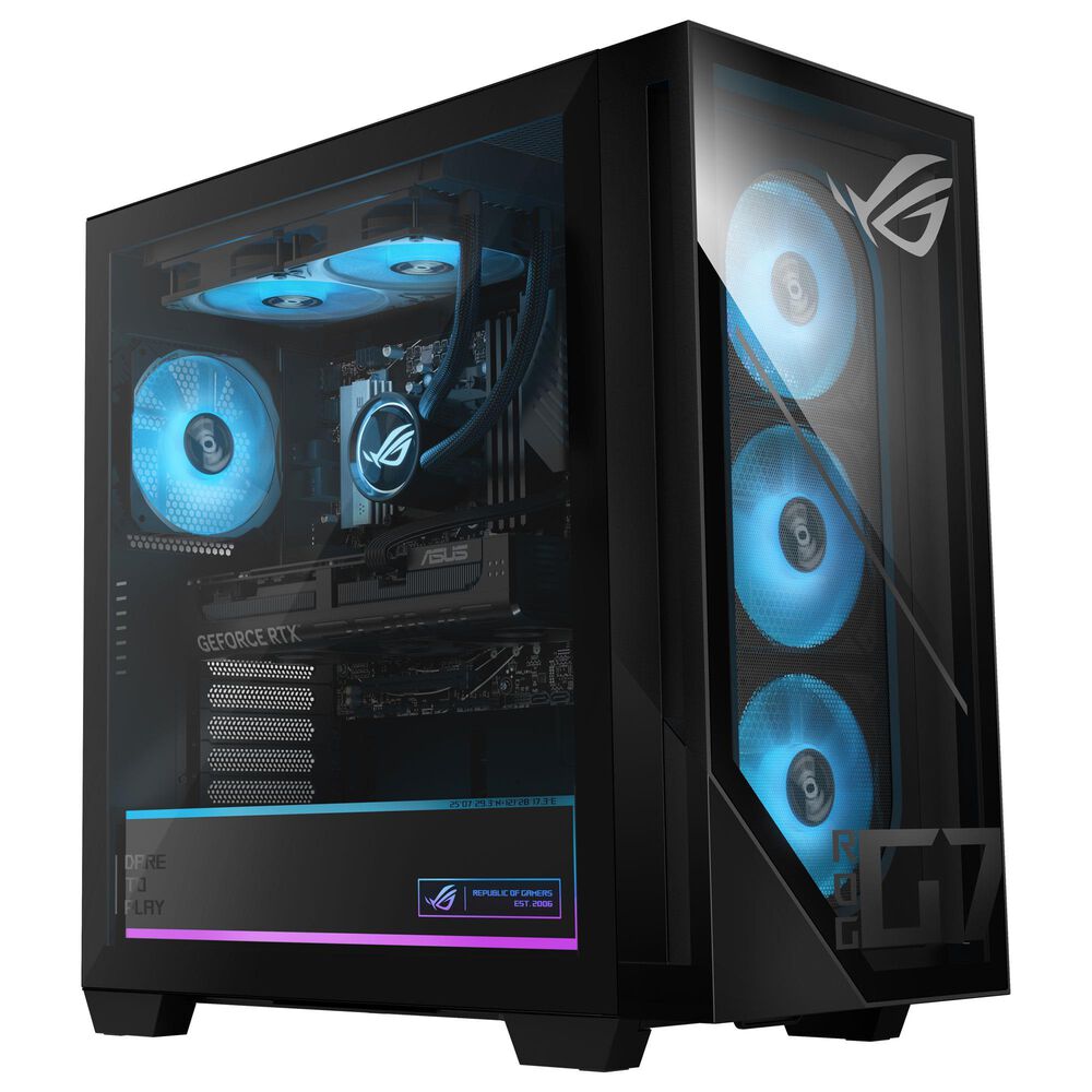 ASUS G700 (2025) Gaming Desktop | AMD Ryzen 7 9800X3D - 32GB RAM - NVIDIA GeForce RTX 5080 PRIME Graphics - 2TB SSD in Black, , large
