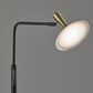 Adesso Lucas LED Floor Lamp in Black and Antique Brass, , large