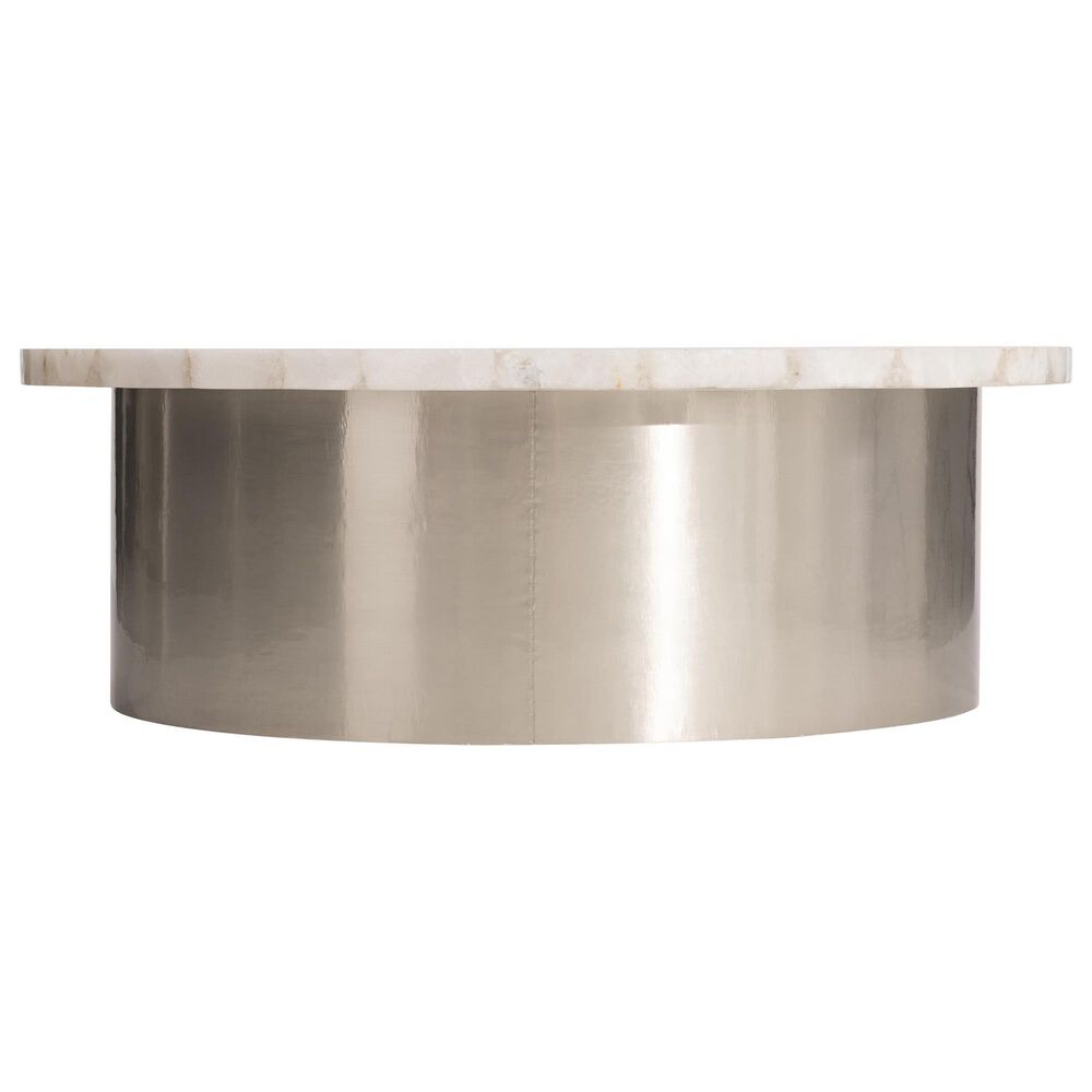 Bernhardt Shimla Cocktail Table in White and German Silver, , large
