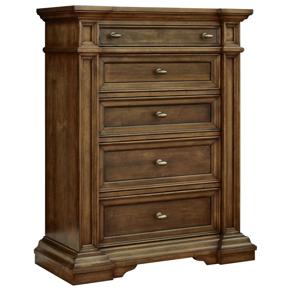 Millenium Frantanna Queen Panel Bed with Dresser, Chest, and Two Nightstands in Brown, , large