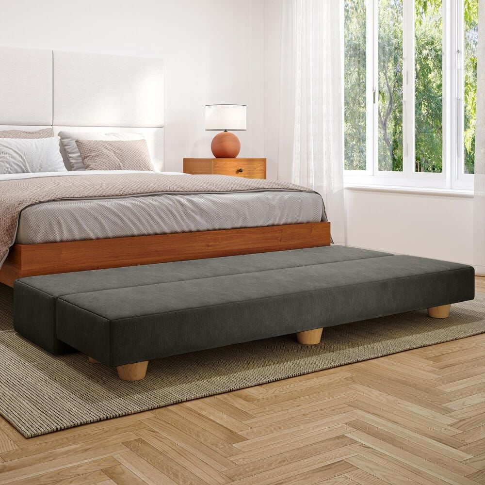 Jaxx Camden Twin Fold-Out Bench in Charcoal, , large