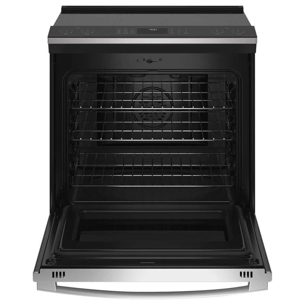 GE Profile 30" Slide-In Front-Control Induction Range in Stainless Steel, , large