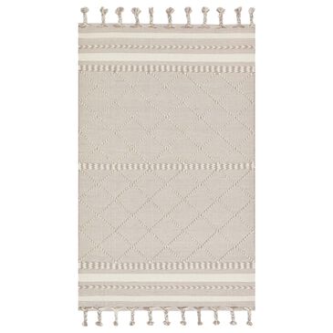 Loloi II Sawyer SAW-05 3"6" x 5"6" Silver Area Rug, , large