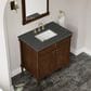 James Martin Kinnsden 36" Single Bathroom Vanity in Sable Oak with 3 cm Parisien Bleu Silestone Top and Rectangular Sink, , large
