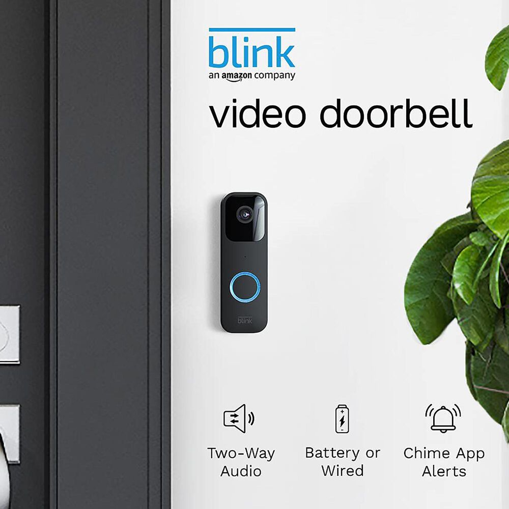 Blink Video Doorbell in Black, , large