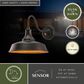 Vaxcel Dorado 12" 1-Light Outdoor Wall Sconce in Dark Bronze, , large
