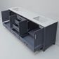 Lexora Home Jacques 80" Double Bathroom Vanity in Dark Grey with 2 cm White Quartz Top and Rectangular Sinks, , large