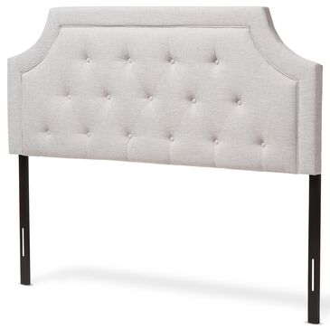 Baxton Studio Mars King Panel Headboard in Greyish Beige, , large