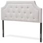Baxton Studio Mars King Panel Headboard in Greyish Beige, , large