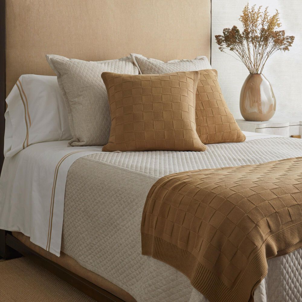 Ann Gish Cesta 20&quot; x 20&quot; Throw Pillow in Camel, , large