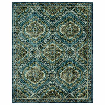 Karastan Kaleidoscope ZS010 9" x 12" Blue Area Rug, , large