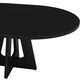 GARVEE 47" Round Dining Table with Extendable and Durable Metal Frame in Embossed Black - Table Only, , large