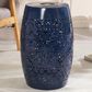 Hearth and Haven Outdoor Side Table with Built-In Solar Battery in Dark Blue, , large