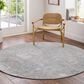 Surya Brunswick Dusty Sage, Light Beige, Taupe and Medium Gray 7"10" Round Area Rug, , large