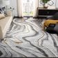 Safavieh Craft 9" x 12" Grey and Gold Area Rug, , large