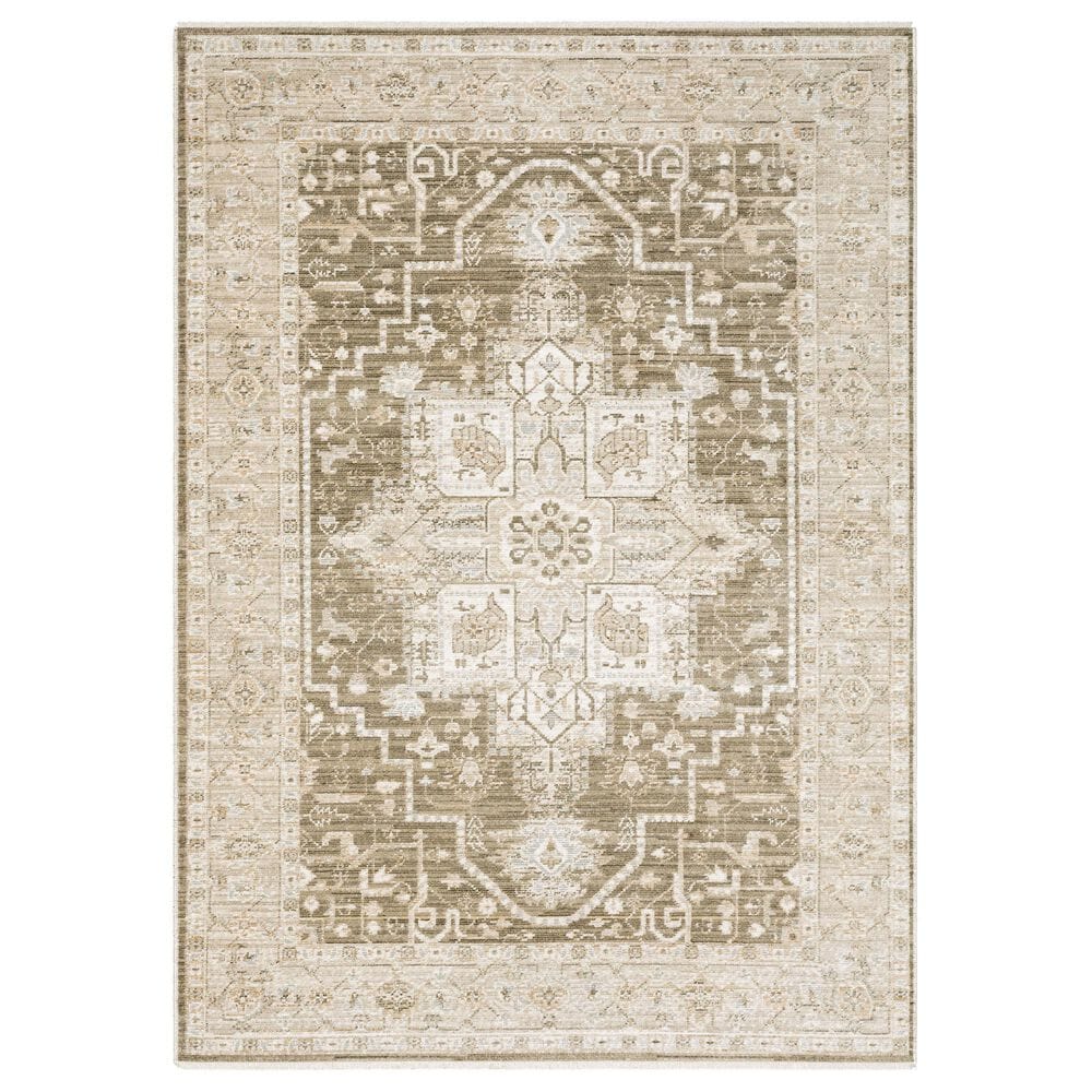 Oriental Weavers Lola Brown and Beige 5"3" x 7"6" Area Rug, , large