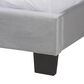 Baxton Studio Clare King Upholstered Panel Bed in Grey, , large