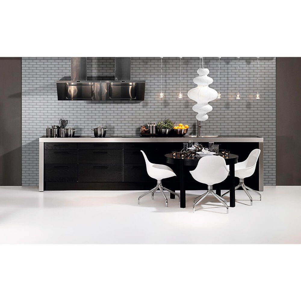 MS International Ice Beveled 2&quot; x 6&quot; Glass Subway Tile, , large