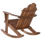 Linon Home Decor Adirondack Patio Rocking Chair in Acorn, , large
