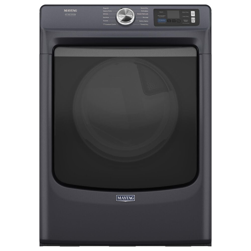 Maytag 7.3 Cu. Ft. Capacity Front Load Electric Dryer in Midnight Steel, , large