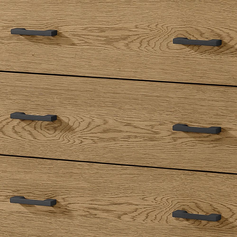 Eastern Shore Newport 6-Drawer Dresser in Natural Oak and Matte Black, , large