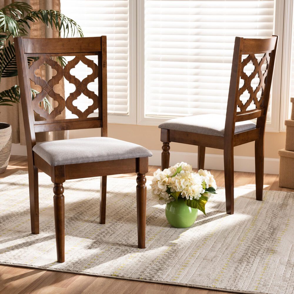Baxton Studio Ramiro Side Chair in Walnut Brown (Set of 2), , large