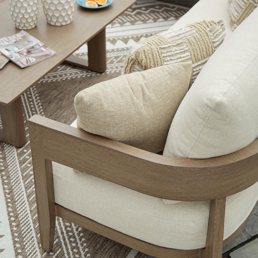Ashley Serene Bay Patio Sofa in White, , large