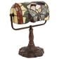 Timberlake Lavish Home Tiffany Bankers Lamp in Stained Glass with Butterfly, , large