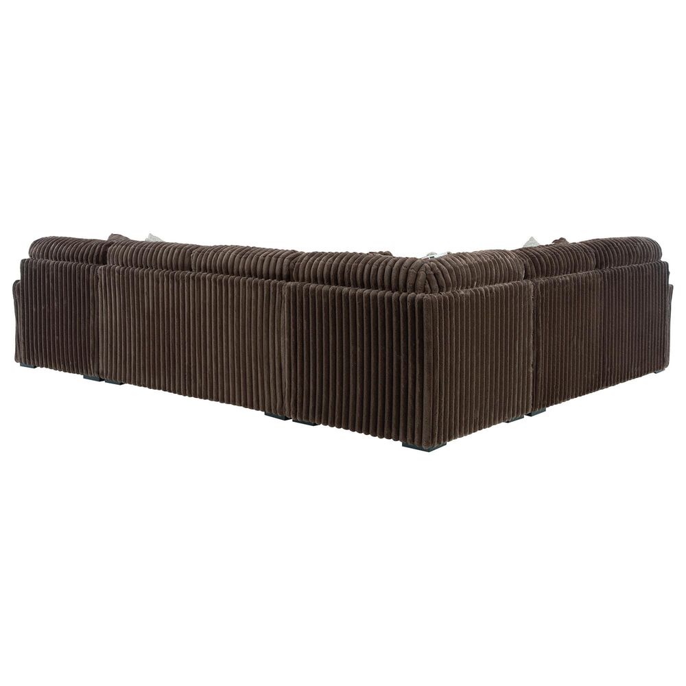 ASHLEY Midnight-Madness 4-Piece Right Facing Sectional with Chaise in Chocolate, , large