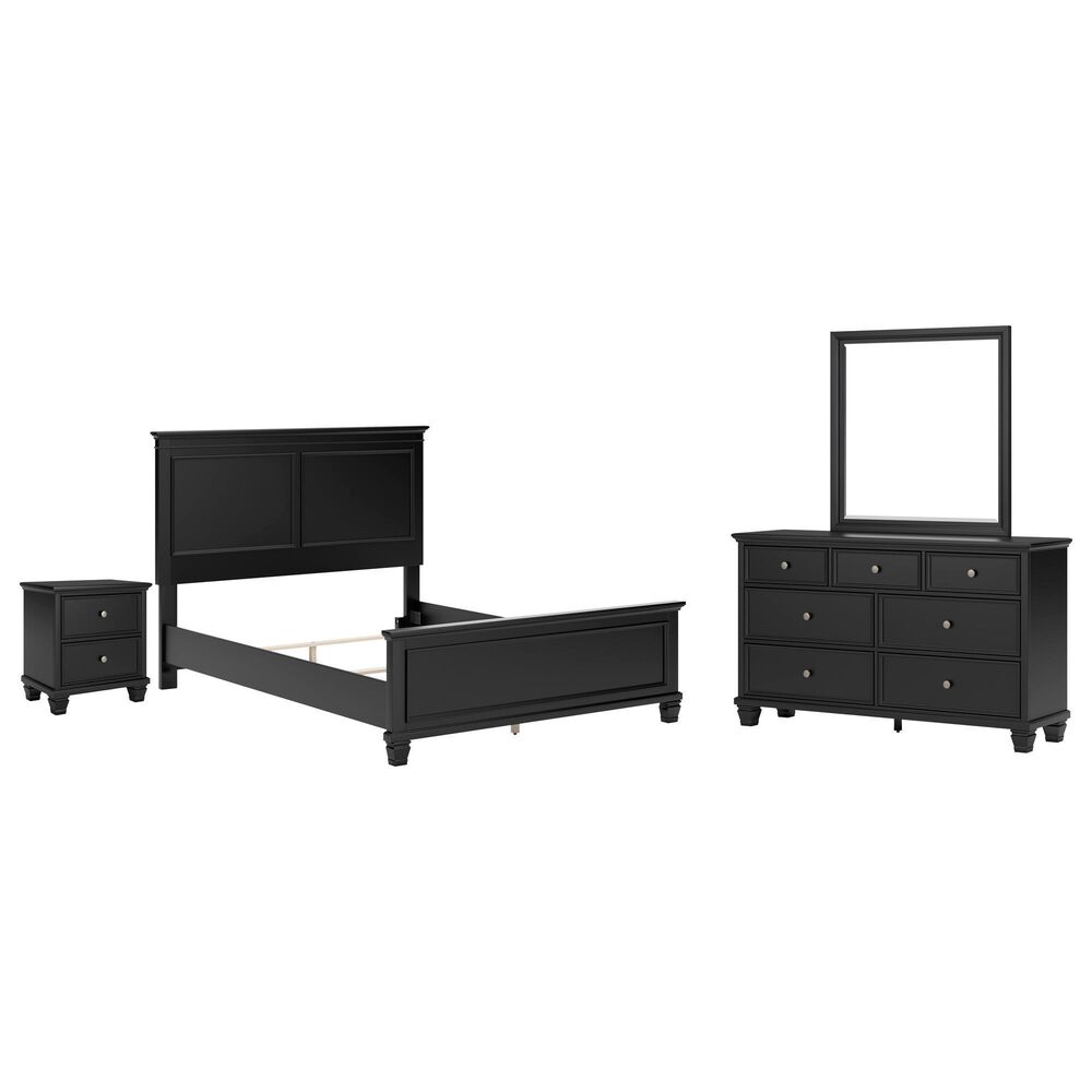 Ashley Lanolee 4-Piece Queen Bedroom Set in Black, , large