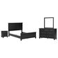 Ashley Lanolee 4-Piece Queen Bedroom Set in Black, , large