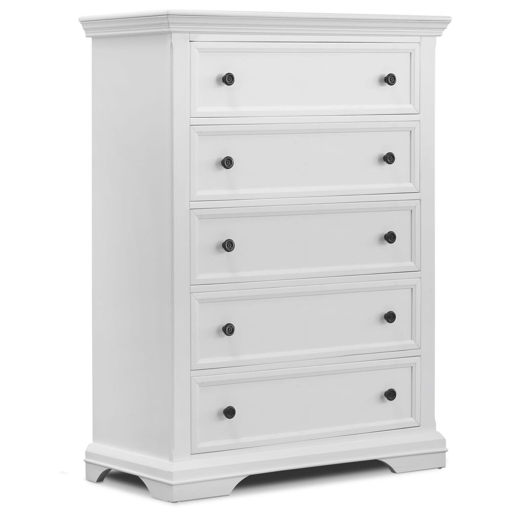 Sorelle Portico 5-Drawer Chest in White, , large