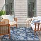 Nourison Garden Oasis GOA03 Navy 6" x 9" Indoor/Outdoor Area Rug, , large
