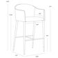 37B Kylin Barstool in Dark Brass and Brushed Champagne, , large