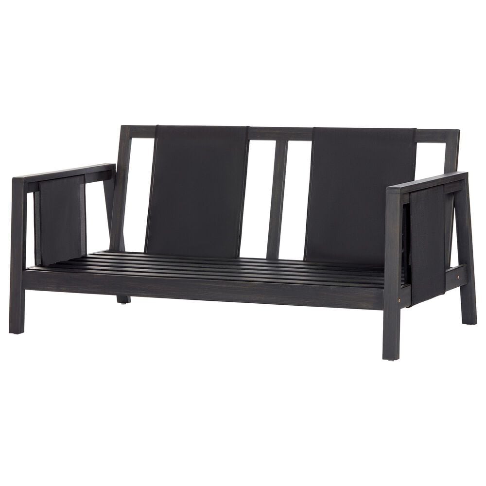 HOMLUX 2-Piece Outdoor Conversation Set with Cushions in White and Black, , large