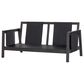 HOMLUX 2-Piece Outdoor Conversation Set with Cushions in White and Black, , large